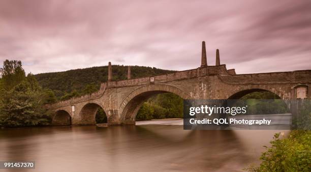 general wade's military bridge aberfeldy - aberfeldy stock pictures, royalty-free photos & images