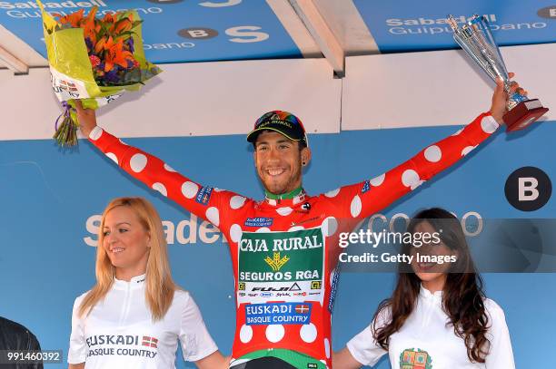 54Th Vuelta Pais Vasco 2015/ Stage 6Podium/ Omar Fraile Mountain Jersey/ Celebration Joie Vreugde, Aia-Aia Time Trial Contre La Montre Tijdrit Itt/...