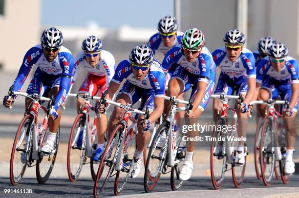 9Th Tour Of Qatar, Stage 1 Team Katusha / Filippo Pozzato / Marco Bandiera / Nikita Eskov / Mikhail Ignatiev / Danilo Napolitano / Artem Ovechkin /...