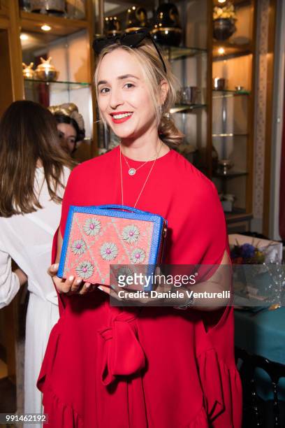 Elisabeth von Thurn und Taxis attends Ximena Kavalekas and Margherita Missoni Lunch In Paris During Haute Couture on July 4, 2018 in Paris, France.