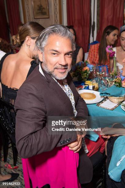 Carlos Motta attends Ximena Kavalekas and Margherita Missoni Lunch In Paris During Haute Couture on July 4, 2018 in Paris, France.