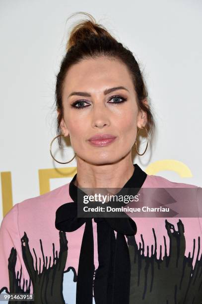 Nieves Alvarez attends the Elie Saab Haute Couture Fall Winter 2018/2019 show as part of Paris Fashion Week on July 4, 2018 in Paris, France.