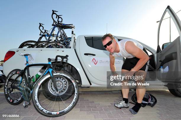 9Th Tour Of Qatar, Stage 4Steven De Jongh Sportsdirector Team Sky / The Pearl - Al Khor Corniche /Rit Etape, Ronde, Tim De Waele