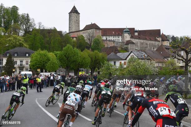 69Th Tour De Romandie 2015, Stage 3 Illustration Illustratie, Porrentruy Castle Chateau Kasteel City, Peleton Peloton, Landscape Paysage Landschap,...