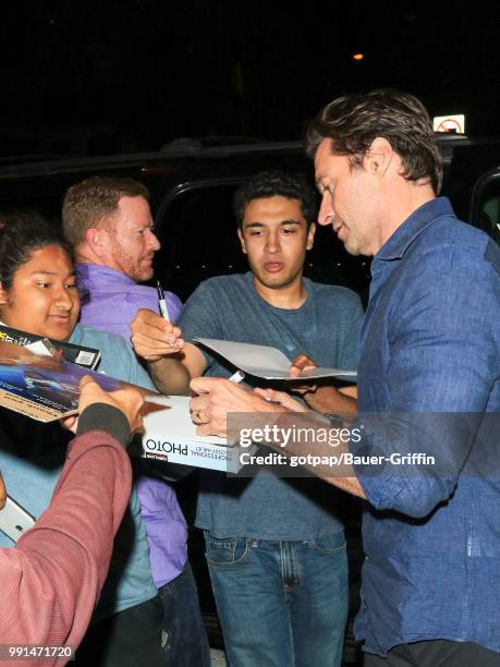 Hugh Jackman is seen on July 03, 2018 in Los Angeles, California.