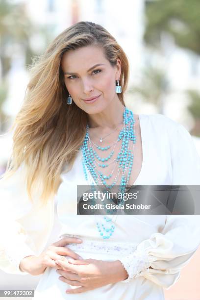 Model, television host and philanthropist Petra Nemcova is photographed for Bunte magazine on May 10, 2017 in Cannes, England.