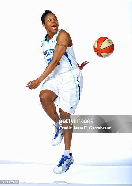 Cappie Pondexter of the New York Liberty poses for a photo during WNBA Media Day on May 12, 2010 at the MSG Training Facility in Tarrytown, New York....