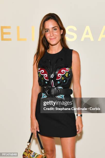 Gala Gonzales attends the Elie Saab Haute Couture Fall/Winter 2018-2019 show as part of Haute Couture Paris Fashion Week on July 4, 2018 in Paris,...