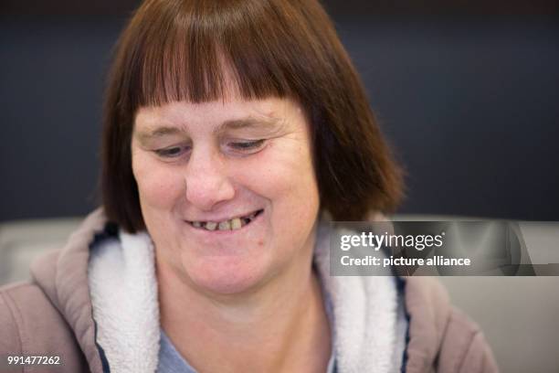 The accused Angelika W. Sits at the jury court room in the county court in Paderborn, Germany, 14 November 2017. The county jury is going to continue...