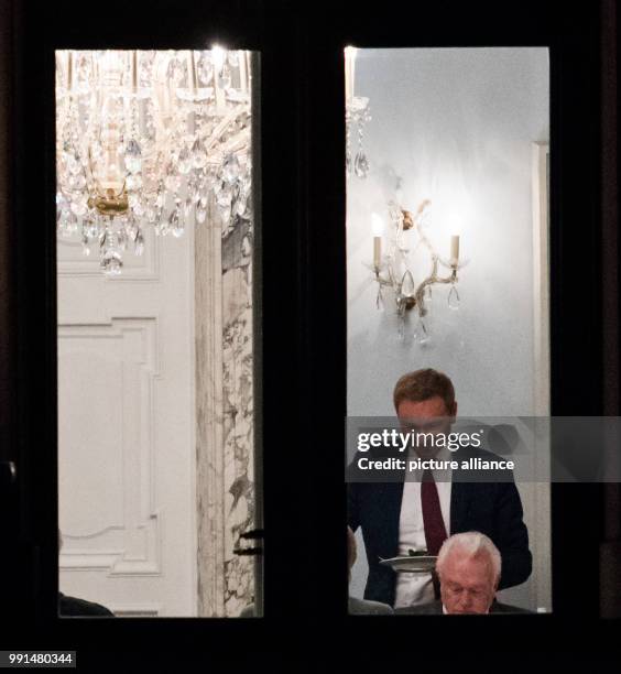 Horst Seehofer , Premier of Bavaria, German Chancellor Angela Merkel , Christian Lindner, chairman of the FDP and Wolfgang Kubicki, deputy chairman...