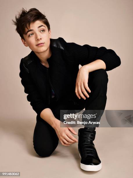 Actor Asher Angel is photographed for Seventeen magazine on June 26, 2017 in Los Angeles, California.