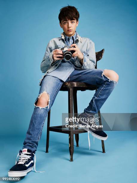 Actor Asher Angel is photographed for Seventeen magazine on June 26, 2017 in Los Angeles, California.