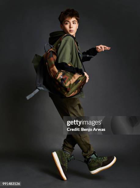 Actor Asher Angel is photographed for Seventeen magazine on June 26, 2017 in Los Angeles, California.