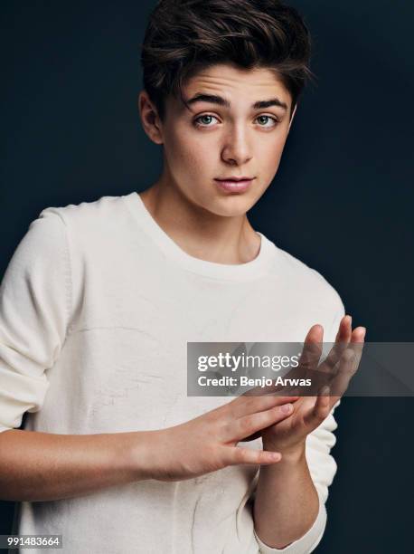 Actor Asher Angel is photographed for Seventeen magazine on June 26, 2017 in Los Angeles, California.