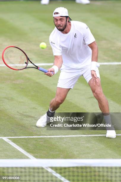 Paolo Lorenzi v Gael Monfils - Paolo Lorenzi at All England Lawn Tennis and Croquet Club on July 4, 2018 in London, England.