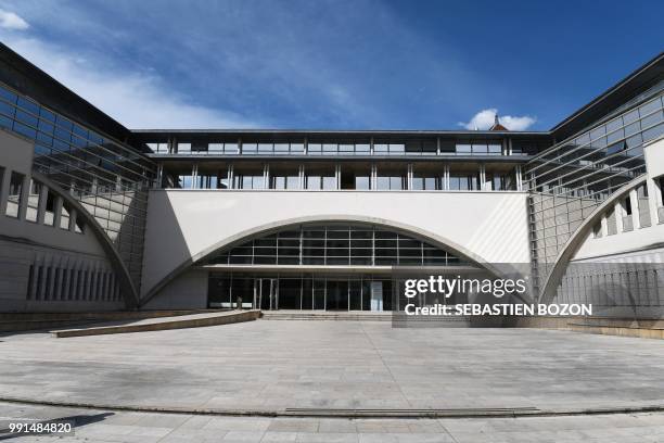 The Besancon courthouse is pictured on July 4, 2018. - On July 4 husband Jonathann Daval denied having killed his wife Alexia Daval. The 34-year-old...