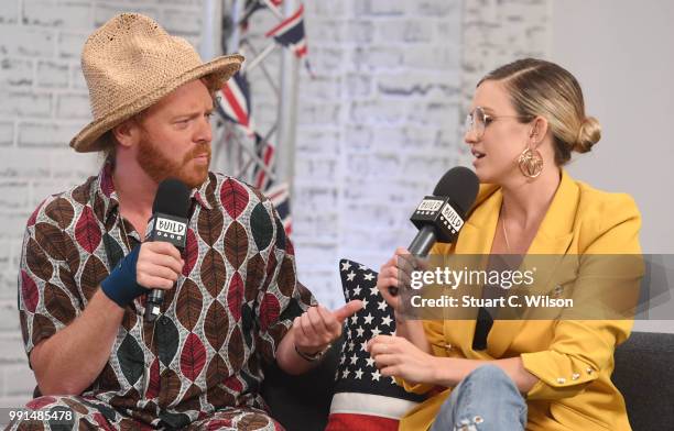 Leigh Francis and Ashley Roberts, interviewed during the 'Coming In America' BUILD panel discussion on July 4, 2018 in London, England.