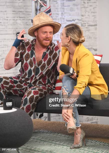 Leigh Francis and Ashley Roberts, interviewed during the 'Coming In America' BUILD panel discussion on July 4, 2018 in London, England.