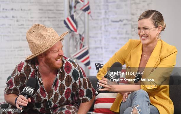 Leigh Francis and Ashley Roberts, interviewed during the 'Coming In America' BUILD panel discussion on July 4, 2018 in London, England.