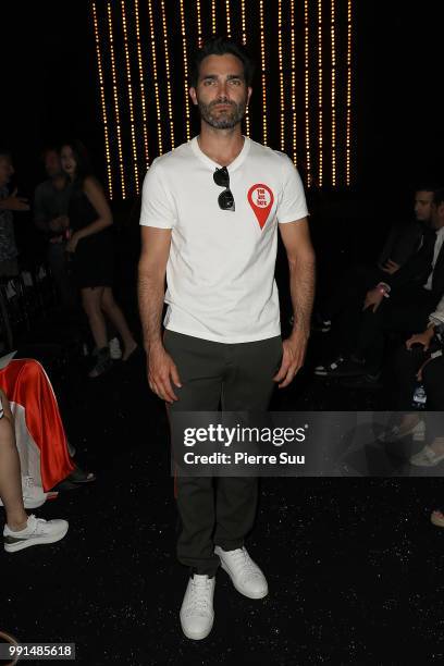 Tyler Hoechlin attends the Viktor & Rolf Haute Couture Fall Winter 2018/2019 show as part of Paris Fashion Week on July 4, 2018 in Paris, France.