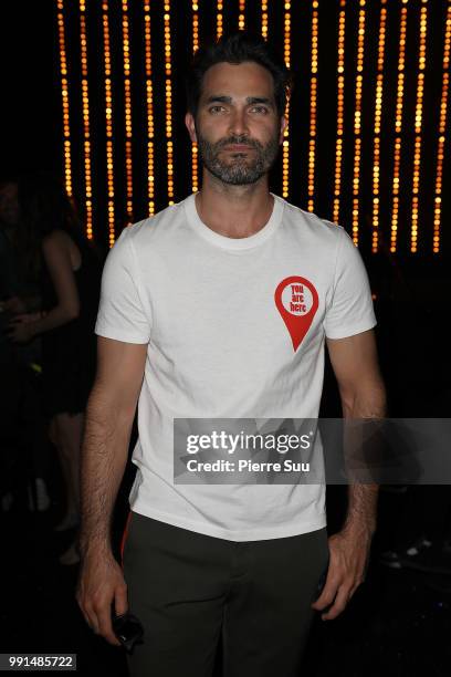 Tyler Hoechlin attends the Viktor & Rolf Haute Couture Fall Winter 2018/2019 show as part of Paris Fashion Week on July 4, 2018 in Paris, France.