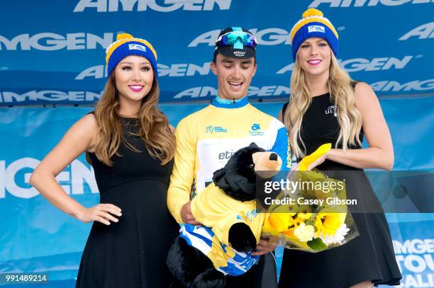 10Th Amgen Tour Of California 2015/ Stage 7Podium/ Julian Alaphilippe Leader Jersey/ Celebration Joie Vreugde/Atoc/ Amgen/ Team Presentation /