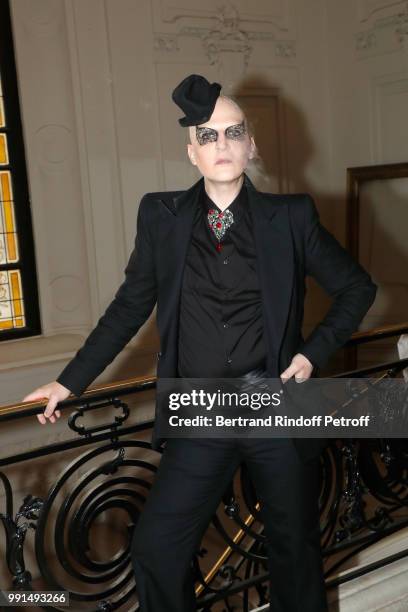 Photographer Ali Mahdavi attends the Jean-Paul Gaultier Haute Couture Fall Winter 2018/2019 show as part of Paris Fashion Week on July 4, 2018 in...