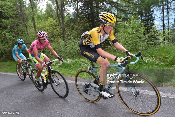 98Th Tour Of Italy 2015, Stage 16 Kruijswijk Steven / Contador Alberto Pink Leader Jersey/ Landa Meana Mikel / Pinzolo- Aprica / Giro Tour Ronde Van...