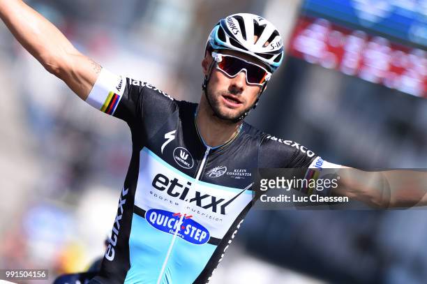 Tour Of Belgium 2015/ Stage 2/Arrival, Tom Boonen Celebration Joie Vreugde/ Lochristi - Knokke-Heist Tour Belgium, Rit Etape /Tim De Waele