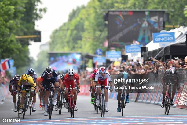 98Th Tour Of Italy 2015, Stage 21Arrival/ Sprint/ Roger Kluge / Alexander Porsev / Giacomo Nizzolo Red Sprint Jersey, Moreno Hofland /Torino-Milano /...