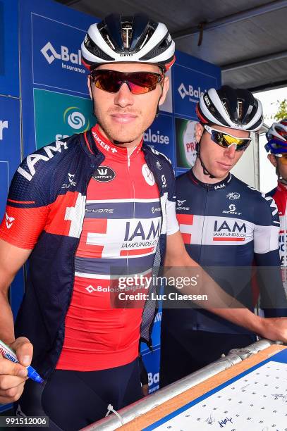 Tour Of Belgium 2015/ Stage 5/Matthias Brandle Red Leaders Jersey Trui Maillot, Sankt Vith - Sankt Vith Tour Belgium, Rit Etape /Tim De Waele