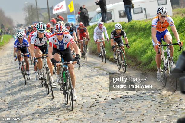 94Th Tour Of Flanders 2010Lars Boom / Kurt Asle Arvesen / Brugge - Ninove /Ronde Van Vlaanderen, Tour De Flandre, Tim De Waele