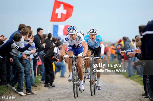 108Th Paris-Roubaix 2010Frederic Guesdon / Nicki Terpstra /Compiegne - Roubaix / Parijs / Tim De Waele