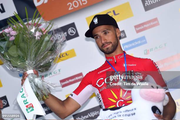 67Th Criterium Du Dauphine 2015, Stage 4 Podium, Bouhanni Nacer / Celebration Joie Vreugde, Anneyron - Porte De Drom Ardeche -Sisteron / Rit Etape,