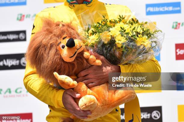 67Th Criterium Du Dauphine 2015, Stage 6Podium/ Nibali Vicenzo Yellow Leader Jersey/ Celebration Joie Vreugde/Saint-Bonnet-En-Champsaur -...