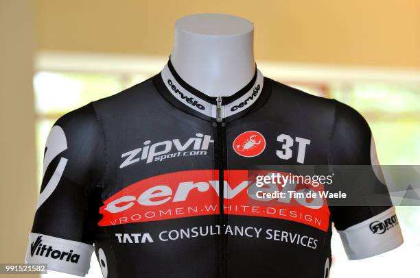 Cervelo Test Team, New Sponsor Tata Presentationillustration Illustratie, Jersey Maillot Trui, Tata Consultancy Services Europe, Presentatie, Ctt,...