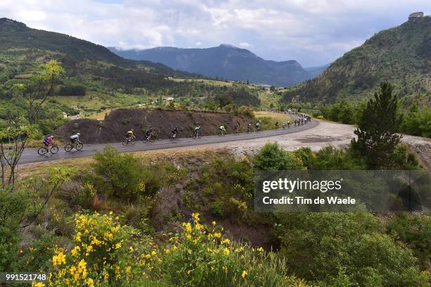 67Th Criterium Du Dauphine 2015, Stage 4 Illustration Illustratie, Peleton Peloton, Col De Pre Guittard Mountains Montagnes Bergen, Landscape Paysage...