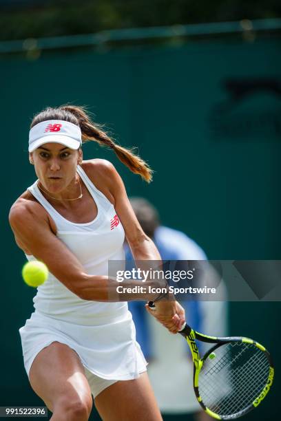 During day three match of the 2018 Wimbledon Championships on July 4 at All England Lawn Tennis and Croquet Club in London, England.