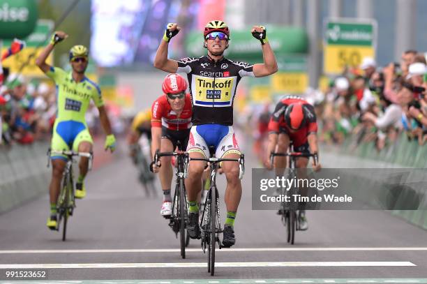 79Th Tour Of Swiss 2015, Stage 6 Arrival, Sagan Peter Celebration Joie Vreugde, Roelandts Jurgen / Drucker Jean-Pierre / Kristoff Alexander / Wil -...