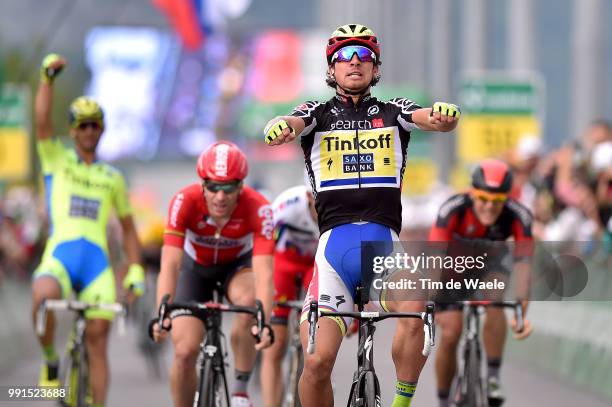 79Th Tour Of Swiss 2015, Stage 6 Arrival, Sagan Peter Celebration Joie Vreugde, Roelandts Jurgen / Drucker Jean-Pierre / Kristoff Alexander / Wil -...