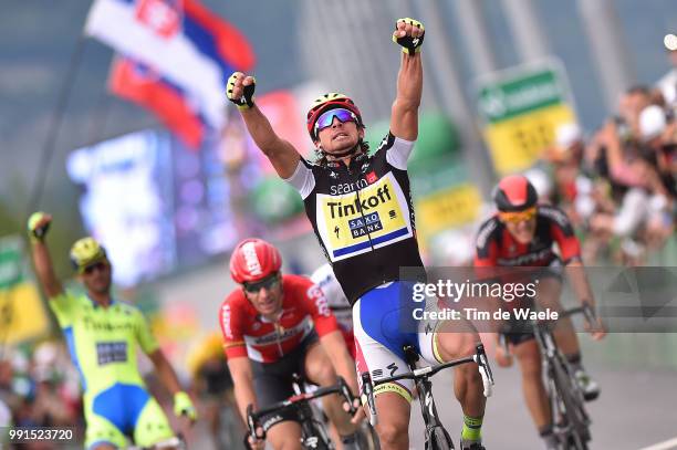 79Th Tour Of Swiss 2015, Stage 6 Arrival, Sagan Peter Celebration Joie Vreugde, Roelandts Jurgen / Drucker Jean-Pierre / Kristoff Alexander / Wil -...