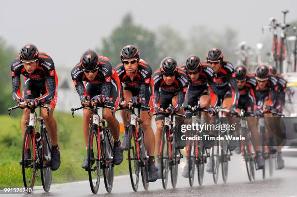 93Th Giro D'Italia 2010, Stage 4Team Caisse D'Epargne / Marzio Bruseghin / Andrey Amador Bikkazakova / David Arroyo Duran / Arnold Jeannesson /...