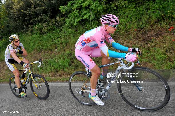 93Th Giro D'Italia 2010, Stage 8 Alexandre Vinokourov Pink Jersey, Marcel Sieberg , Roze Trui Maillot Rose /Chianciano Terme - Terminillo /Tour Of...