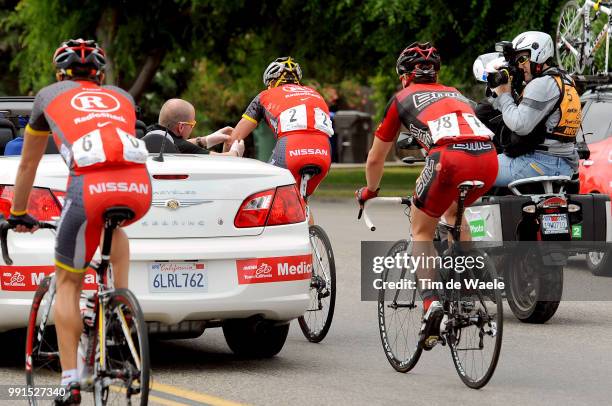 Tour Of California, Stage 5Lance Armstrong Crash Chute Val, Injury Blessure Val, Doctor Dokter, Simon Zahner / Visalia - Bakersfield / Ronde/ Amgen,...