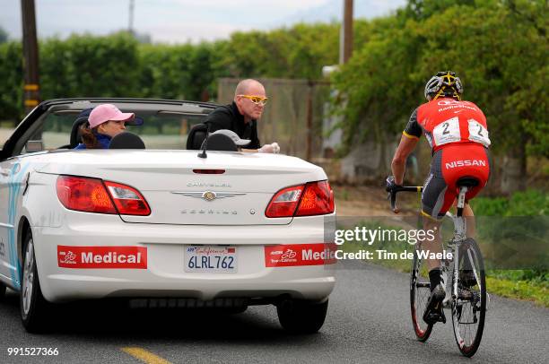 Tour Of California, Stage 5Lance Armstrong Crash Chute Val, Injury Blessure Val, Doctor Dokter, Visalia - Bakersfield / Ronde/ Amgen, Rit Etape, Tim...