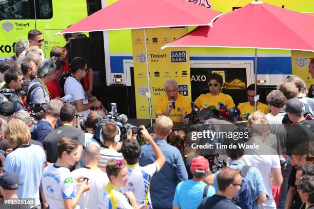 102Nd Tour De France, Restday Oleg Tinkoff Team Owner, Peter Sagan / Contador Alberto / Team Tinkoff Saxo Press Conference Persconferentie, Jour De...