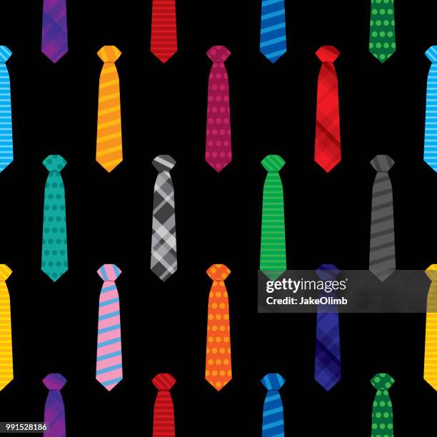 tie pattern - menswear stock illustrations