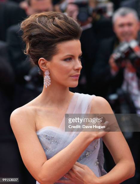 Kate Beckinsale attends the Robin Hood Premiere at the Palais des Festivals during the 63rd Annual Cannes International Film Festival on May 12, 2010...