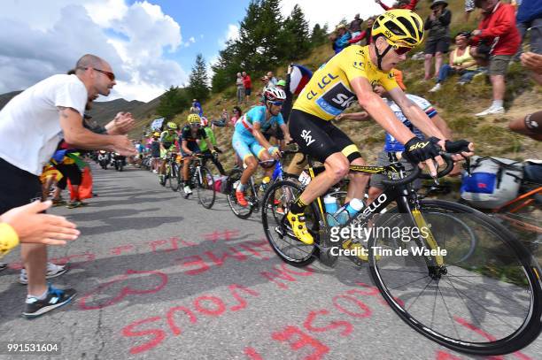 102Nd Tour De France, Stage 17 Froome Christopher Yellow Leader Jersey, Nibali Vincenzo / Valverde Alejandro / Contador Alberto / Digne Les Bains -...