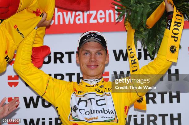 Tour De Suisse 2010, Stage 3Podium, Tony Martin Yellow Jersey, Celebration Joie Vreugde, Sierre - Schwarzenburg / Etape Rit, Tim De Waele